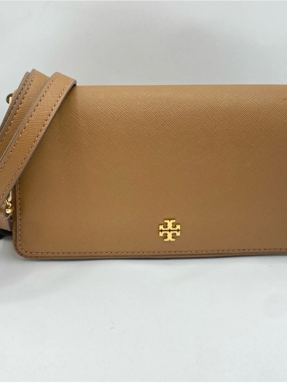 Tory Burch Emerson Leather Chain-Wallet Crossbody Bag Cardamom - Picture 7 of 12
